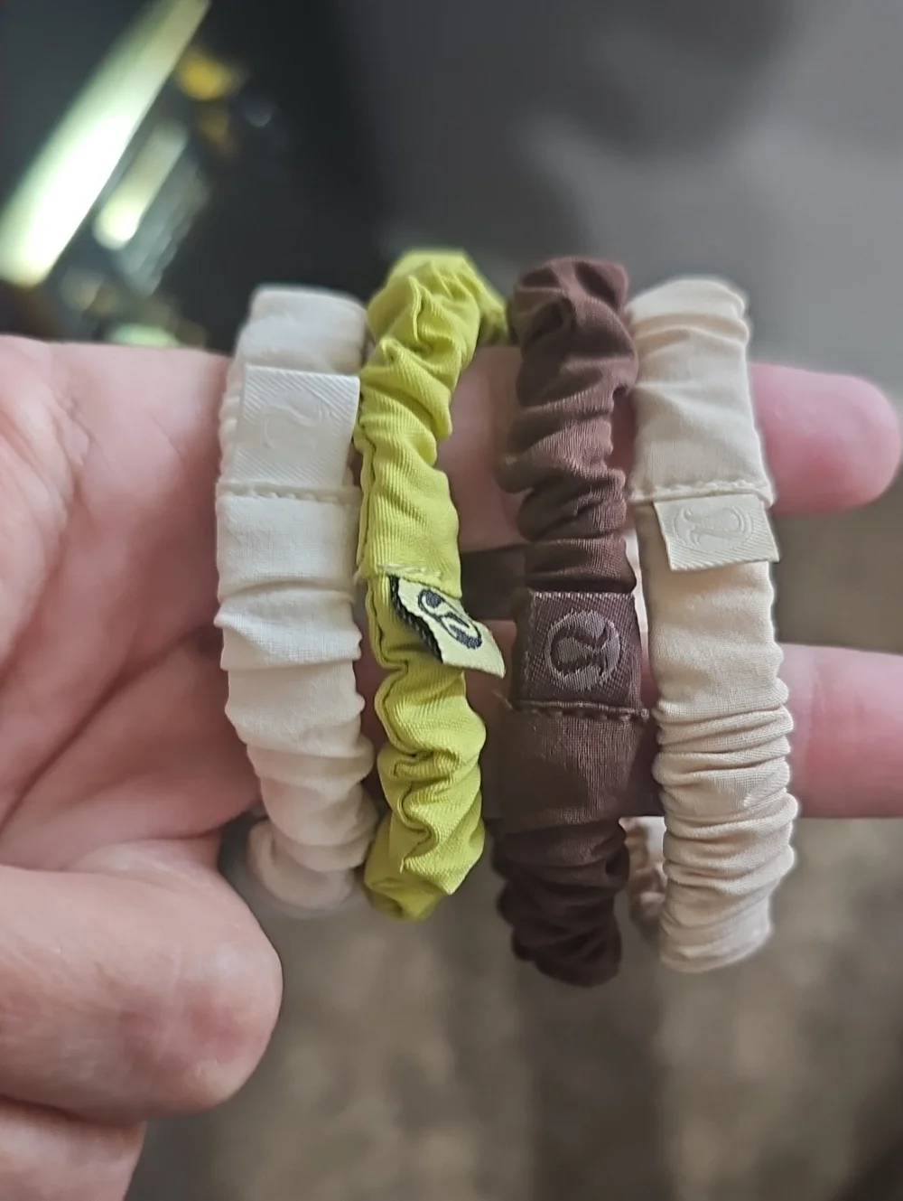 Lululemon Skinny Hair Scrunchies. 4 Total. Nwots